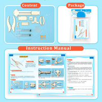 Kit Lengan Robot Hidrolik Buatan Tangan Model Anatomi Bio-mimikri Set Pembelajaran Fisika Edukatif Ramah Lingkungan Daur Ulang DIY Hobi