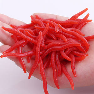 SEASKY 4cm 0.2g <span class=keywords><strong>De</strong></span> Pêche Leurre Souple Trout Worm Earthworm Bait Lifelike Faux Bloodworm Grub Ver Doux Leurre <span class=keywords><strong>De</strong></span> Pêche Appâts - Product Image 4