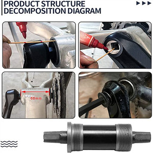 Support <span class=keywords><strong>de</strong></span> <span class=keywords><strong>pédalier</strong></span> <span class=keywords><strong>carré</strong></span> pour vélo <span class=keywords><strong>de</strong></span> route, 1 pièce, 120mm, 152mm, 159mm, 175mm, BB, <span class=keywords><strong>axe</strong></span>, pièces <span class=keywords><strong>de</strong></span> vélo - Product Image 4