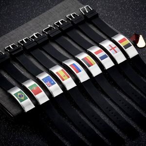 สายรัดข้อมือโลหะพิมพ์ลายนูนเป็นมิตรต่อสิ่งแวดล้อมกันน้ำดีไซน์ตามสั่งสีออกแบบโลโก้ได้ตามต้องการ - Product Image 5