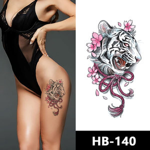 Pegatinas 4000 HD impresas para tatuajes, tatuajes temporales realistas, transferencia al agua <span class=keywords><strong>de</strong></span> rosas - Product Image 5
