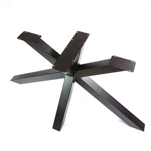 Basi tavolo moderno industriale rotondo ristorante X gambe in acciaio ghisa cornici caffè pranzo in metallo base tavolo per tavolo - Product Image 5