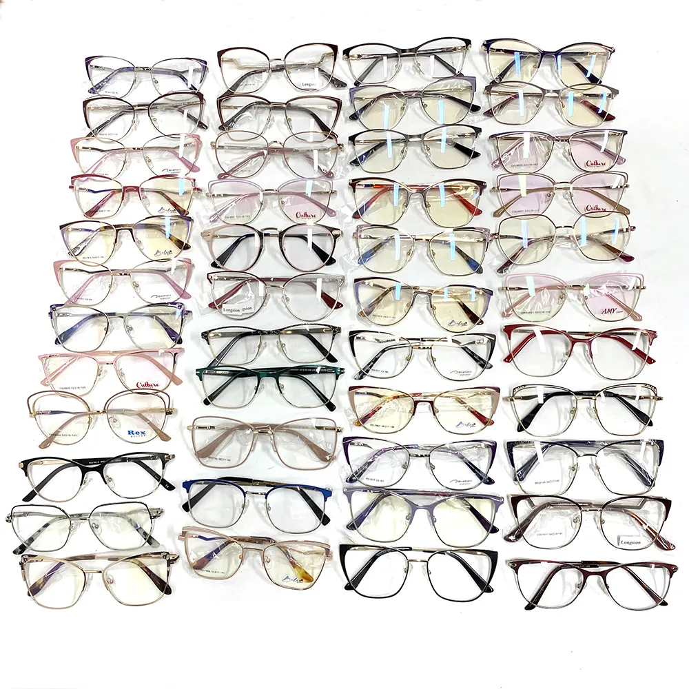 High quality assorted eyeglasses frames mixed spectacle glasses frames cheap optical eye glasses frames for shops