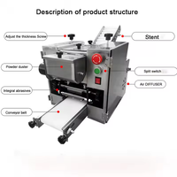 Machine automatique en acier inoxydable pour la fabrication de pâtes à raviolis, empanadas, samosas et chapatis, idéale pour les petites entreprises