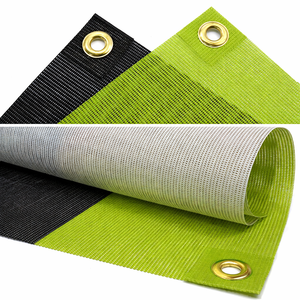 Lona de malla para cercas de construcción, pancarta publicitaria de vinilo resistente al viento para exteriores con dobladillo reforzado y ojales - Product Image 3