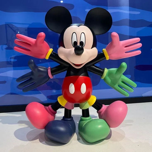 Love Style Life Size <strong>Mickey</strong> <strong>and</strong> <strong>Minnie</strong> Sculptures Resin Fiberglass Statues Art Model for Home Decoration - Product Image 2