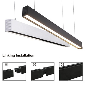 Trần trong nhà gắn đèn LED ánh sáng tuyến tính 2ft 4ft 5ft 1200mm 40W có thể liên kết lên và xuống dẫn ánh sáng tuyến tính - Product Image 6