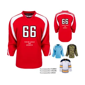 Custom Wholesale Stitched Sports Ice Hockey Jerseys League Tackle Twill Hockey Jerseys Reversible Ice Hockey Jersey