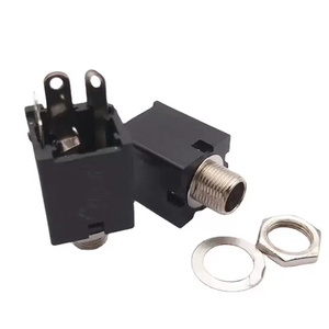3.5mm Mono Jack Audio Socket Stereo Jack with Hex Nut Panel Mount Socket Audio Solder Connector - Product Image 1