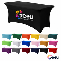 Nappes personnalisées avec logo, imprimées en couleur, housses de table sur mesure pour salons professionnels et événements