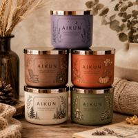 Vela Aromática Ecológica AIKUN, Diseño Único, Precio Directo de Fábrica, Control de Calidad Estricto, para el Hogar