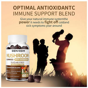 Gummies aux champignons avec Crinière de lion, Champignons Woodear séchés, Complément alimentaire aux champignons pour le soutien immunitaire des adultes - Product Image 2