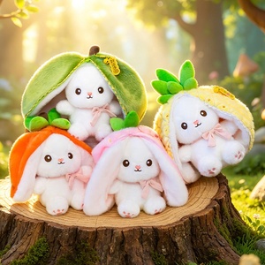 Pendentif en peluche lapin fruité transformable fait main pour Noël <span class=keywords><strong>Zoe</strong></span> Cute - Product Image 3