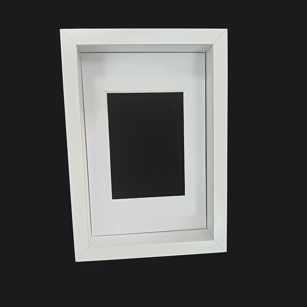 Wholesale White Custom Sizes Wood MDF Shadow Box 3d with Plexiglass Spacer