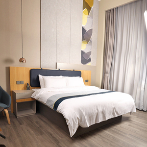 Juego de Muebles de Dormitorio de <span class=keywords><strong>Hotel</strong></span> de Lujo de 5 Estrellas, Estilo Italiano Moderno, de Madera Sólida, Personalizado para Apartamentos, Villas y Escuelas - Product Image 2