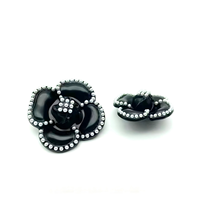 Boutons de jeans personnalisés en usine, boutons à tige dorée en alliage de zinc, fantaisie, en forme de fleur, avec logo, sans nickel