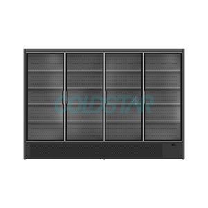 Réfrigérateur <span class=keywords><strong>LG</strong></span> <span class=keywords><strong>4</strong></span> <span class=keywords><strong>portes</strong></span>, vitrine réfrigérée pour légumes et fruits, refroidisseur vertical à ventilateur pour supermarché, refroidisseur de boissons froides - Product Image 2