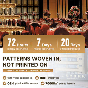 Nappe de table tissée de luxe SIWEI pour hôtels, nappe en poly pour restaurants étoilés <span class=keywords><strong>Michelin</strong></span> - Product Image 6