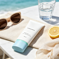 Crème solaire SPF50 PA+++ 50 ml, étiquette privée OEM pour tous types de peaux