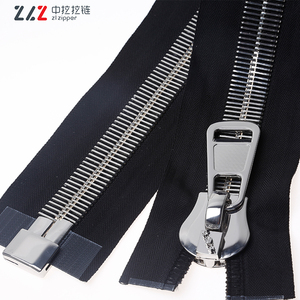 38 # sáng bóng bạc tùy chỉnh dây kéo kim loại lớn với đồng thau puller cho hàng may mặc - Product Image 4