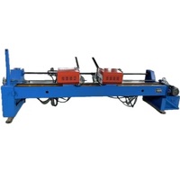 Machine de fraisage automatique des deux extrémités, du trou central et des faces plates, de l'ébavurage et du chanfreinage des bords pour arbre de rouleau de convoyeur minier de 2700 mm