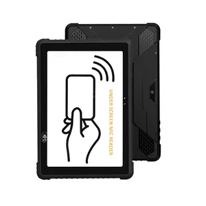 מחשב לוח עמיד למים ללא OEM מובנה מתחת למסך קורא NFC 10 אינץ' FHD 1000 ניטים מסך מגע אנדרואיד NFC טאבלט מוקשח M20