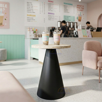 Base de Mesa de Comedor de Metal Resistente de Estilo Europeo Moderno con Patas de Pedestal Negras para Muebles de Bistro, Cafetería, Restaurante y Hospital
