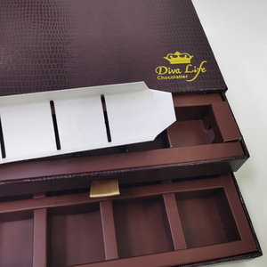 लक्जरी डबल दराज पेपर मैकरॉन बॉक्स पुनर्नवीनीकरण सामग्री अनुकूलन योग्य फूल चॉकलेट उपहार बॉक्स बिस्किट भोजन के लिए एम्बॉसिंग - Product Image 2