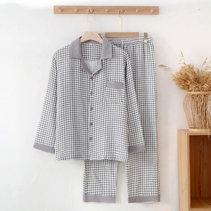 Ensemble de <span class=keywords><strong>pyjama</strong></span> décontracté pour <span class=keywords><strong>homme</strong></span> - Confortable et ample - Nouveau style printemps-automne - Grande taille - <span class=keywords><strong>Pyjama</strong></span> en coton à manches longues - Product Image 2