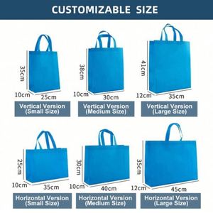 Bolsa de Mano de Alta Calidad al por Mayor, Fabricada con Tela Laminada No Tejida, con Logotipo Personalizado, Reutilizable para Compras, Abarrotes, Zapatos y Embalaje - Product Image 4