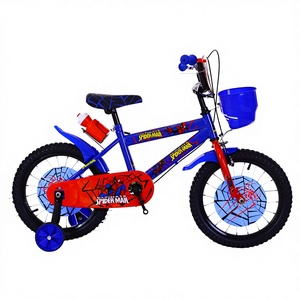 Vélo <span class=keywords><strong>Spiderman</strong></span> pour enfants, vélo pour garçons de 2 à 6 ans, vélo pour tout-petits de 16 pouces avec roues d'apprentissage amovibles, vélo pour la conduite en extérieur - Product Image 1