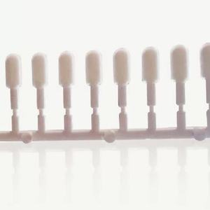 Aplicador de brillo de labios de pie Doe flocado al por mayor de fábrica para cabezal de cepillo de varita de brillo de labios o tubos de brillo de labios pinceles de labios de maquillaje - Product Image 5