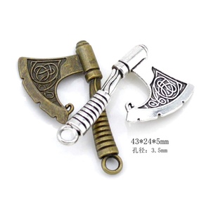 Pendentif Hache Nordic Viking Myth personnalisable en or et argent pour collier à faire soi-<span class=keywords><strong>m</strong></span>ême fabrication de bijoux - Product Image 3