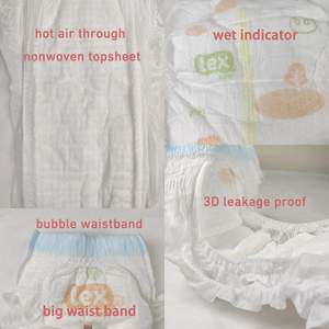 Couches-culottes jetables pour bébé de haute qualité, OEM, vente en gros, extra grandes, pour l'apprentissage de la propreté, type pull-up, Swaddlers - Product Image 4