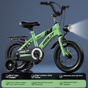 Bicicleta Plegable para Niños de 12 Pulgadas con Marco de Aluminio para Edades de 2 a 5 Años, Certificación 3C, Apta para Niños de 100-120 cm de Altura, <span class=keywords><strong>Shopee</strong></span> y LAZADA - Product Image 1