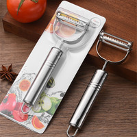 Groothandel RVS Keuken Creatieve Gereedschappen Benodigdheden Fruit- en Groenteschiller Multifunctionele Meloen Schiller