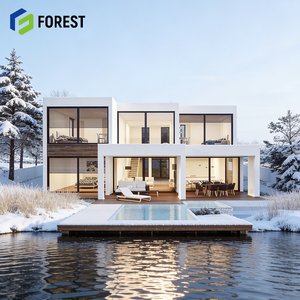 Diseño de Villa Contemporánea Moderna con Estructura de Acero para Viviendas Prefabricadas de Lujo - Product Image 1