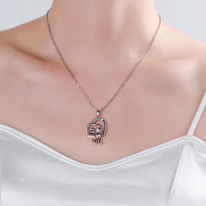 Collana mamma dalle bambine sempre le mie madri per sempre amico collana placcata argento gioielli regali per la festa della mamma - Product Image 3