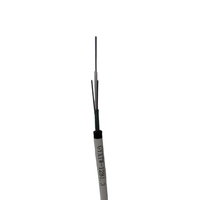 Cable de Fibra Óptica Monomodo para Exteriores GYXTW, Cubierta de PE Negra, Conductor de Cobre Sólido, 4 Conductores, Diseño de Tubo Central, Aéreo