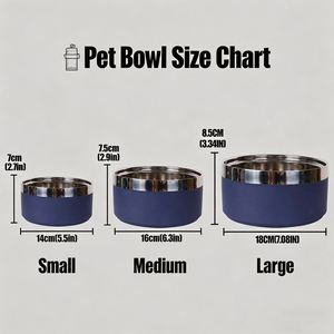 Personalized Dog Bowl <b>Name</b> Custom <b>Stickers</b> Stainless Steel Pet Dish Gift New Puppy Cat Owners Food Water Bowl Non-Slip Rubber - Product Image 5
