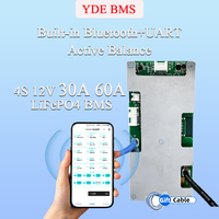 Placa de Protección de Batería Lifepo4 YDE 4S 12V LFP NCM Smart BMS 50A-200A, Conexión en Serie UART RS485 CAN, 100% Probada