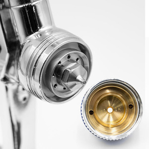 ปืนพ่นสีรถยนต์ระบบลม NEOALEX OEM คุณภาพสูง ผลิตจากอะลูมิเนียมอัลลอย พร้อมอุปกรณ์ครบชุด ระบบป้อนสีแบบแรงโน้มถ่วง หัวฉีดขนาด 1.3 มม. - Product Image 5