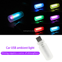 Veilleuse tactile Kaidengzhe, éclairage ambiant irisé, décorative, automatique, LED USB 5V, lumière en verre transparent, compatible universel 1W