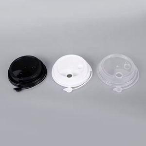 Couvercles transparents jetables en PP de 16 oz (500 ml) 90/98 mm avec ouverture facile anti-déversement pour gobelets à thé aux perles/thé au lait - Product Image 3