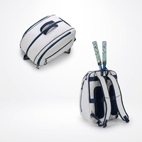 Sac de pickleball - Sac à dos de pickleball pour hommes et femmes, sac à bandoulière réglable avec grande capacité/sac de sécurité pour raquettes