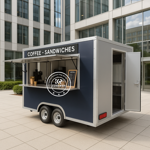 Camion <span class=keywords><strong>de</strong></span> restauration rapide carré personnalisé avec <span class=keywords><strong>station</strong></span> <span class=keywords><strong>de</strong></span> bar mobile pour la restauration Hamburger Pizza Snack pour restaurants <span class=keywords><strong>de</strong></span> rue Services <span class=keywords><strong>de</strong></span> puces - Product Image 6