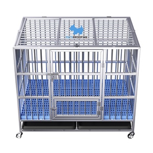 Gabbia per Cani Multifunzionale Pieghevole in Acciaio Inox per Interni ed Esterni, Kennel per Animali di Piccola e Media Taglia - Product Image 5