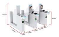 Tourniquets de sécurité aéroportuaires personnalisés en usine avec reconnaissance faciale et portail pivotant intelligent