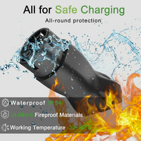 Adaptateur de décharge V2L de type 2 avec verrou antivol pour véhicule électrique 16A 240V, connecteur véhicule-chargeur certifié CE RoHS