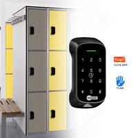 TTlock App Serrure de Porte Intelligente pour Gym Spa Sauna Sans Clé Lecteur de Carte Électronique RFID Mot de Passe Meuble Armoire Tuya Smart Lock